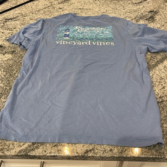 ⭐️ Vineyard Vines Blue Crew Neck Short Sleeve Tee - Picture 4 of 5